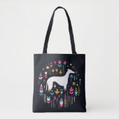 sierlijke windhondenbloesems tote bag (Voorkant)