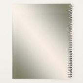 Sierlijke witte bloemrijke frame planner (Achterkant)