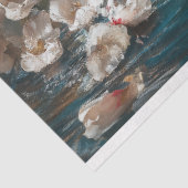 Sierlijke Witte Zwaan Bloesem Branches Decoupage Tissuepapier (Detail)