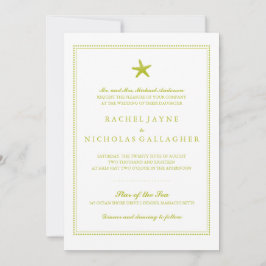 sierlijke zeester | Bruiloft Kaart