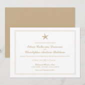 sierlijke zeester | Bruiloft Kaart (Voorkant / Achterkant)