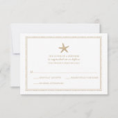 sierlijke zeester | Bruiloft RSVP (Voorkant)