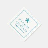 sierlijke zeester | Bruiloft Servet (Hoek)