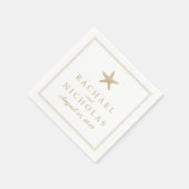 sierlijke zeester | Bruiloft Servetten (Hoek)