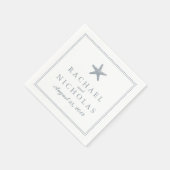 sierlijke zeester | Bruiloft Servetten (Hoek)