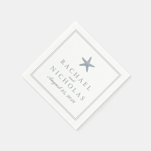 sierlijke zeester | Bruiloft Servetten (Hoek)