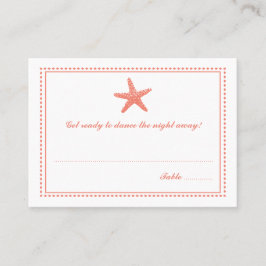 sierlijke zeester | Zitplaatsen Escort Kaart Plaatskaartje