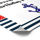 Sierlijke Zeevaartfeest Banner Poster (Hoek)