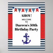 Sierlijke Zeevaartfeest Banner Poster (Voorkant)