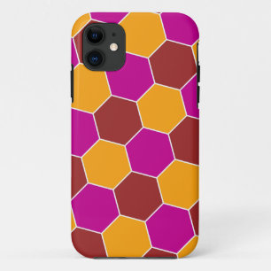 Sierlijke zeshoeken mozaïekpatroon #8 iPhone 11 hoesje