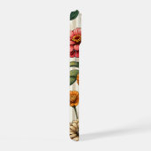 Sierlijke Zinnia Bloem iPhone 15 Case (Rechterkant)