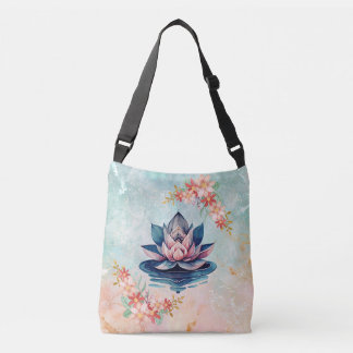 Sierlijke Zuiverheid Lotus-Geïnspireerde Bloem Crossbody Tas