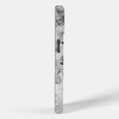 sierlijke zwart-witte rozen bloemenrozen Case-Mate iPhone case (Achterkant / Rechts)