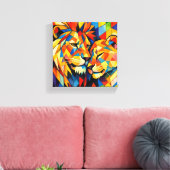 Sierlijst (Pure Liefde) Moderne Kunst Canvas Afdruk (Insitu (Woonkamer))
