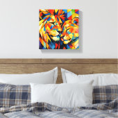 Sierlijst (Pure Liefde) Moderne Kunst Canvas Afdruk (Insitu (Slaapkamer))