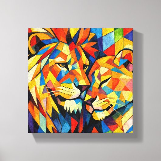 Sierlijst (Pure Liefde) Moderne Kunst Canvas Afdruk (Voorkant)