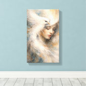 Sierlijst (Vrede Van De Vogel) Moderne Kunst Canvas Afdruk (Insitu (Houten vloer))