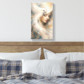Sierlijst (Vrede Van De Vogel) Moderne Kunst Canvas Afdruk (Insitu (Slaapkamer))
