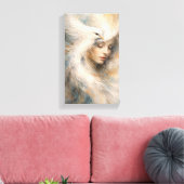 Sierlijst (Vrede Van De Vogel) Moderne Kunst Canvas Afdruk (Insitu (Woonkamer))
