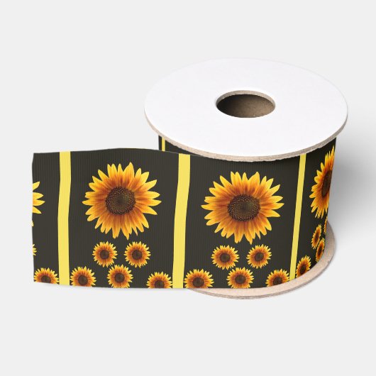 sierlint zonnebloemen grosgrain lint (Spoel)