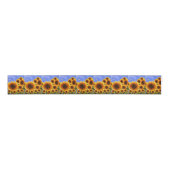 sierlint zonnebloemen grosgrain lint (Voorkant)