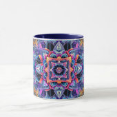 Siermandala blauw mok (Midden)