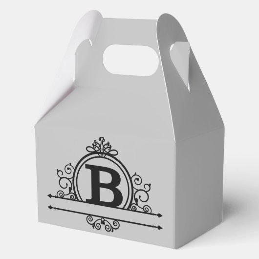 Siermonogram B Bedankdoosjes (Voorkant)