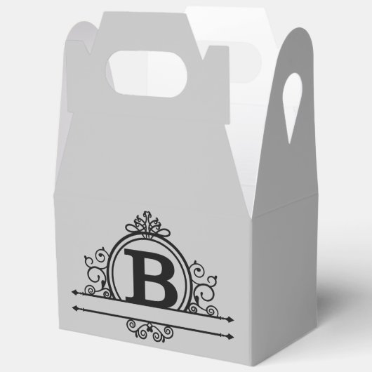 Siermonogram B Bedankdoosjes (Open)