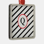 Siermonogram Metalen Ornament (Rechts)