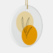 Siermotief eenvoudig ontwerp keramisch ornament (Rechts)