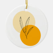 Siermotief eenvoudig ontwerp keramisch ornament (Voorkant)