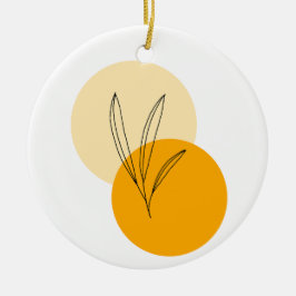 Siermotief eenvoudig ontwerp keramisch ornament
