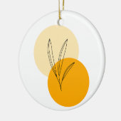 Siermotief eenvoudig ontwerp keramisch ornament (Links)