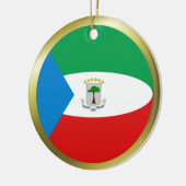 Sierobject met vlag van Equatoriaal-Guinea Keramisch Ornament (Links)