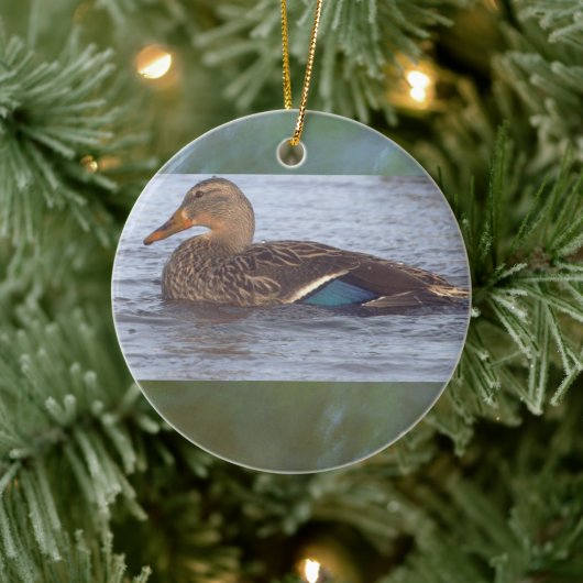 Sierobject Wilde Eend Keramisch Ornament (Boom)