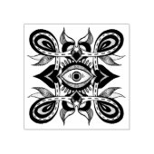 Sieroog - Weirdcore Botanische Tattoo Stijl Rubberstempel (Afrduk)