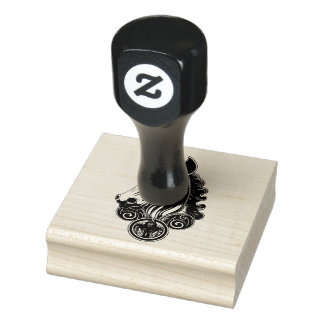 Sierpaard abstract rubberstempel