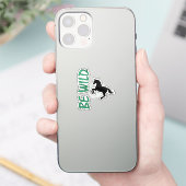 Sierpaard 'Wees wild-sterk' Sticker (Telefoon)