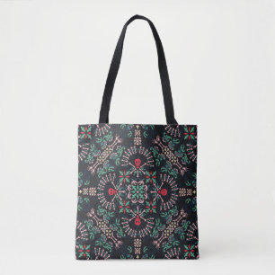 sierpaisley, skulls en bones Bandana Print,fa Tote Bag