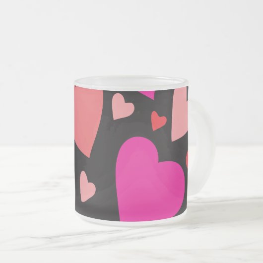 Sierpapier hart 1 matglas koffiemok (Voorkant rechts)