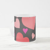 Sierpapier hart 1 matglas koffiemok (Voorkant links)