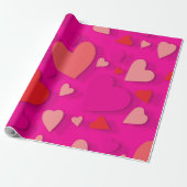 Sierpapier hart 2 cadeaupapier (Uitgerold)