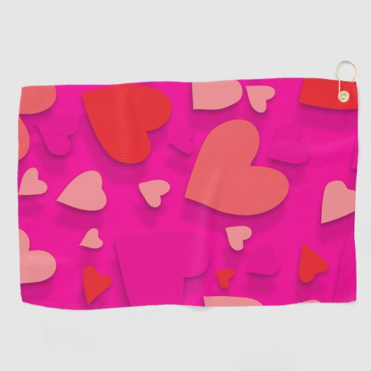 Sierpapier hart 2 golfhanddoek (Horizontaal)