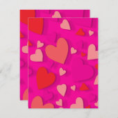 Sierpapier hart 2 notitiekaartje (Voorkant / Achterkant)