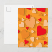 Sierpapier hart 7 feestdagenkaart (Voorkant / Achterkant)