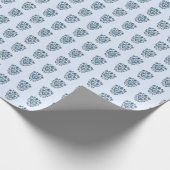 Sierpapier met bloempatroon cadeaupapier (Hoek)