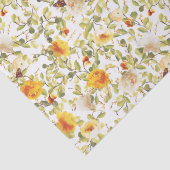 Sierpapier met Victoriaanse oranje rozen Tissuepapier (Detail)