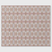 Sierpapier Roze Bloemen Cadeaupapier (Vlak)