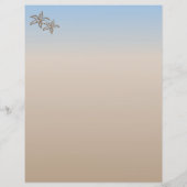 Sierpapier Starfish Beach met koptekst (Achterkant)
