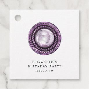 Sierparel en kant bedankjes labels